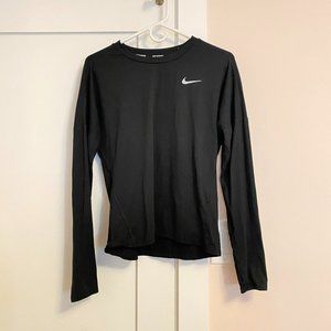 Nike Running Tee Crew Neck Long Sleeve Size S Reflective